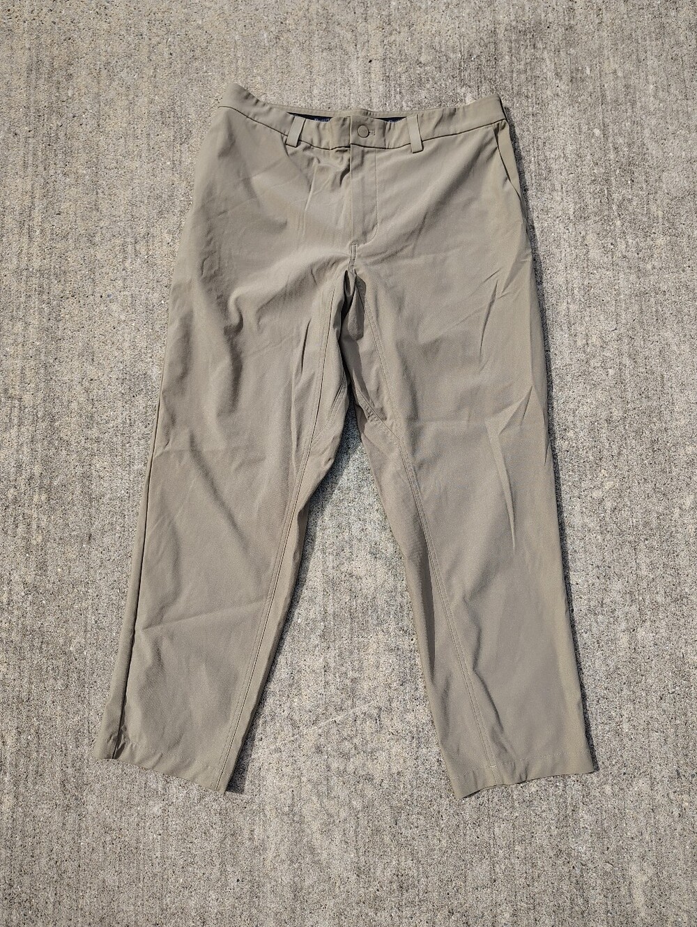 Duluth Trading Co Pants Mens 36 x 30 Beige Polyester Standard Fit Straight Leg